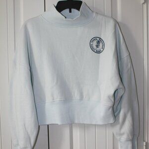 Mockneck Cropped Crewneck